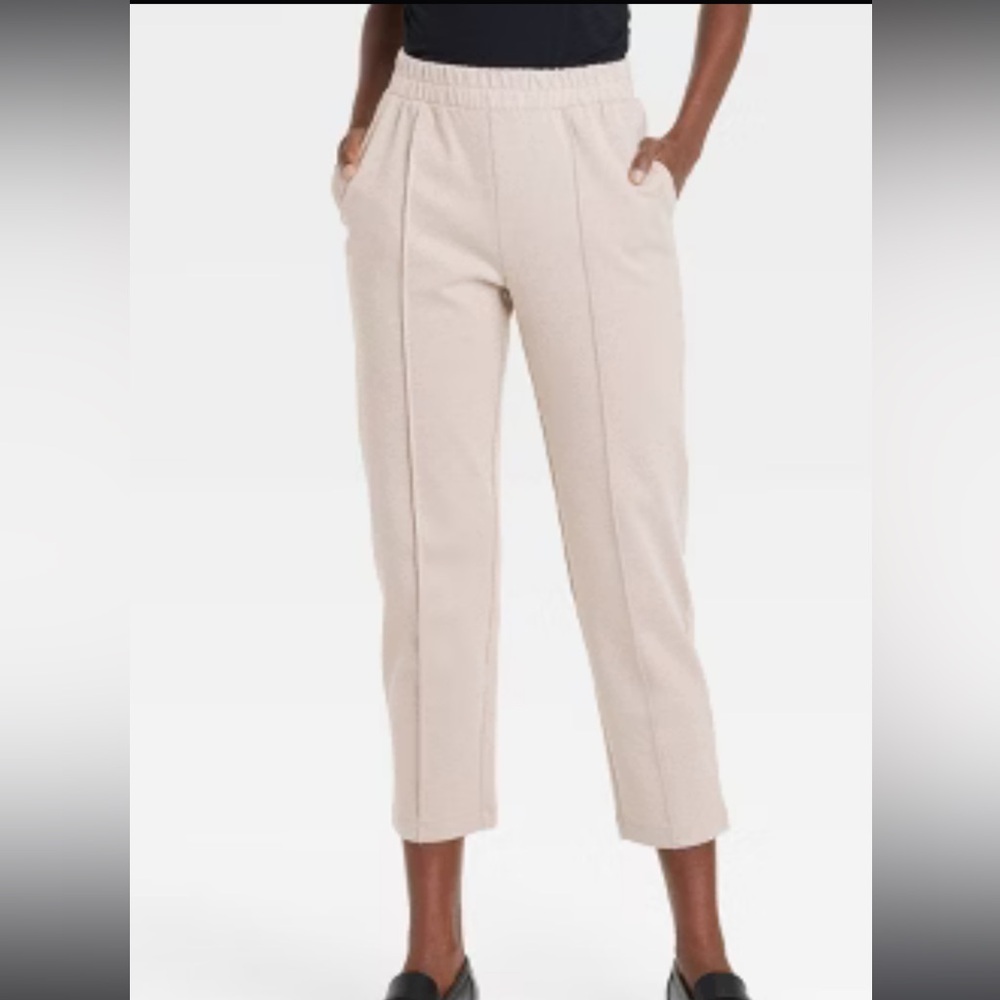 Elegant Cream Women's Pull on Pants